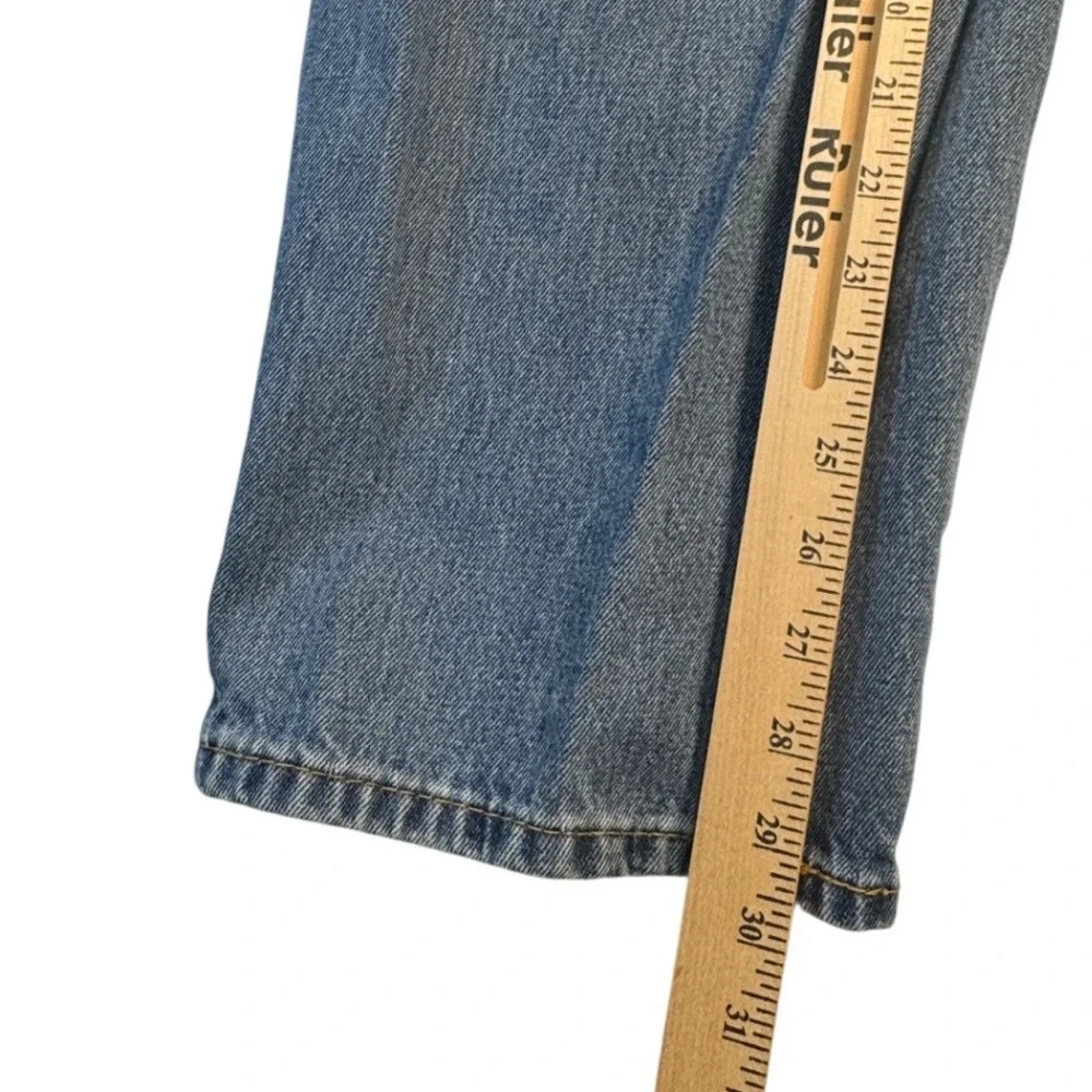 Levi's 550 Relaxed Fit Jeans Men's 38x30 Light Wash Blue Denim Blank Red‎ Tab